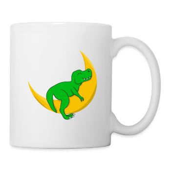 Dino Kid T-Rex Baby Sleep Shirt Dinosaur - Mug - white - Right
