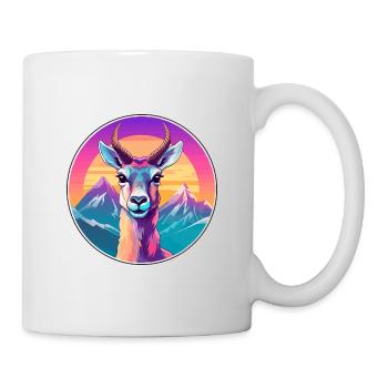 Antilope aquarelle dessin animé kawaii animal animal Colo - Mug blanc - blanc - Droite