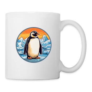 Penguin Watercolor Cartoon Kawaii Pet Animal Color - Mug - white - Right