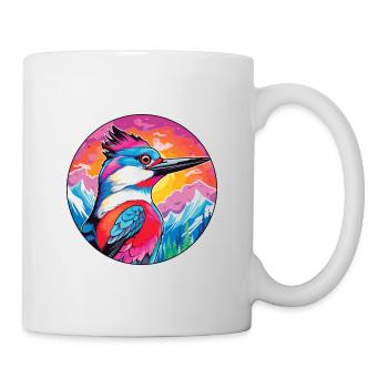 Specht Aquarell Karikatur Kawaii Haustier Tier Co - Tasse - Weiß - Rechts