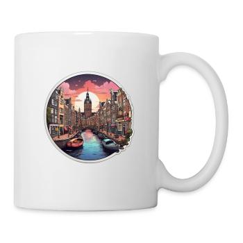 Ville d’Amsterdam - Mug blanc - blanc - Droite