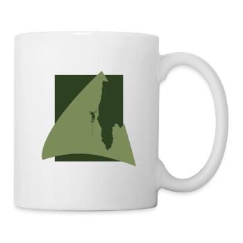 Alpinist Seilklettern Klettern - Tasse - Weiß - Rechts