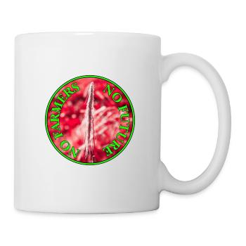 Demo Farmers' Protests Slogan, No Farmers, no future - Mug - white - Right