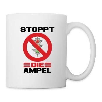 Stop the Traffic Light Prohibition Sign Politics - Mug - white - Right