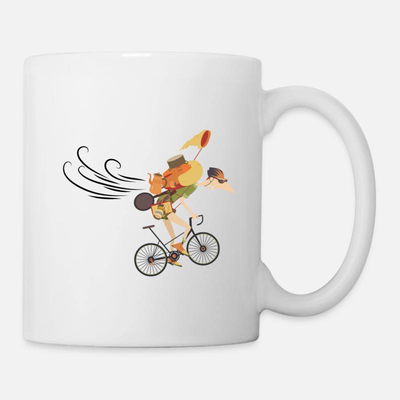 "windschnittig" - Tasse - Weiß