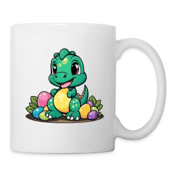 Dinosaur Easter Eggs Easter - Mug - white - Right