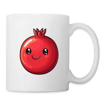Granatapfel - Tasse - Weiß - Rechts