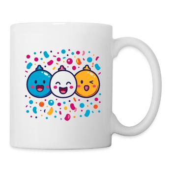 Carnival joy with confetti - Mug - white - Right