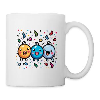 Carnival joy with confetti - Mug - white - Right
