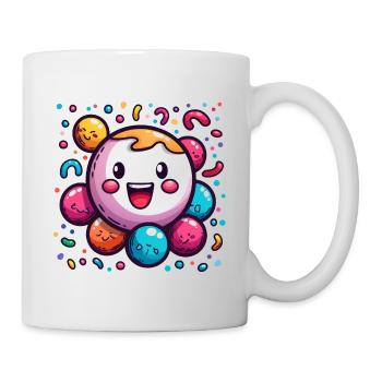 Carnival joy with confetti - Mug - white - Right