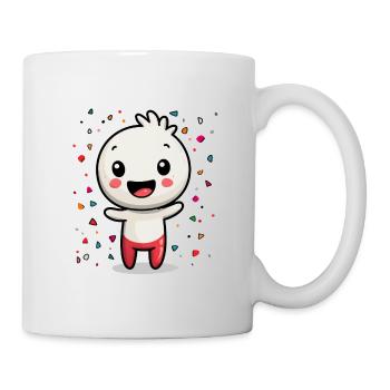 Carnival joy with confetti - Mug - white - Right