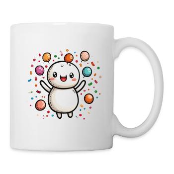 Carnival joy with confetti - Mug - white - Right