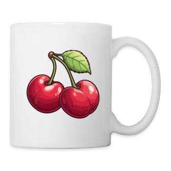Cerise - Mug blanc - blanc - Droite