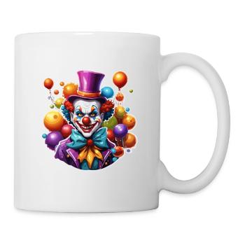 Clown d’horreur / Cirque / Drôle / Spectacle / Halloween - Mug blanc - blanc - Droite