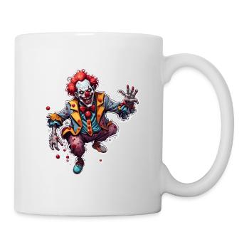 Clown d’horreur / Cirque / Drôle / Spectacle / Halloween - Mug blanc - blanc - Droite