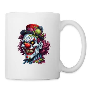 Clown d’horreur / Cirque / Drôle / Spectacle / Halloween - Mug blanc - blanc - Droite