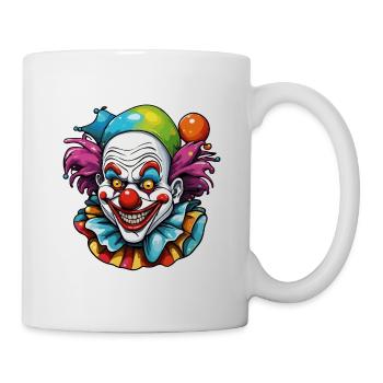 Clown d’horreur / Cirque / Drôle / Spectacle / Halloween - Mug blanc - blanc - Droite
