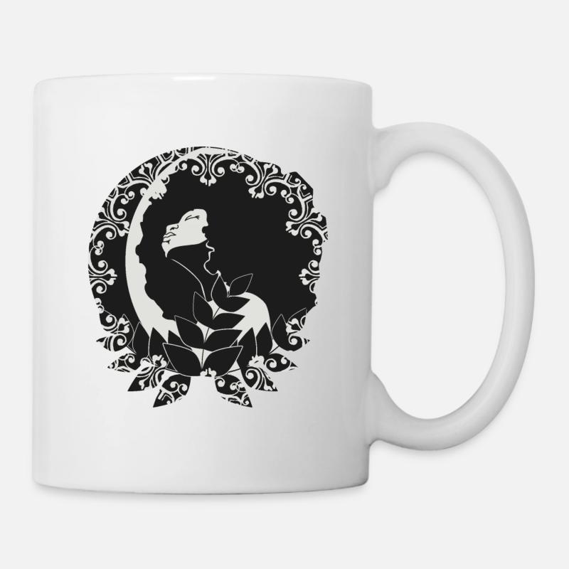 Femme Lune - Mug blanc - blanc
