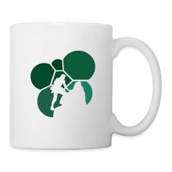 Kletterwand Kletterer Felsklettern - Tasse - Weiß - Rechts