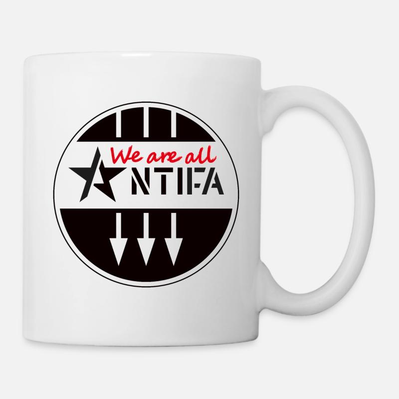 Nous sommes tous ANTIFA - Mug blanc - blanc