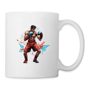 Boxer / Sports / Fight / Arena / Boxing Ring / Fists - Mug - white - Right