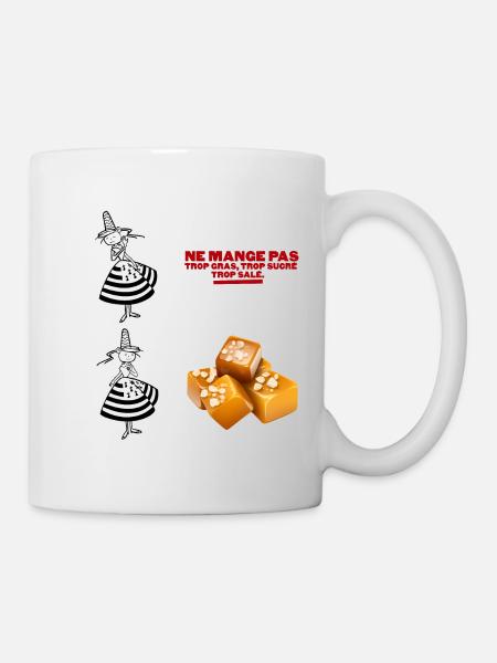 Humour de Bretagne : Caramel au beurre salé - Mug blanc - blanc