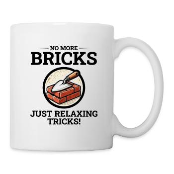 Relaxing After Bricks: Retired Bricklayer Humor - Mug - white - Right