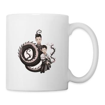 Das Geheimnis des Drachen - Tasse - Weiß - Rechts