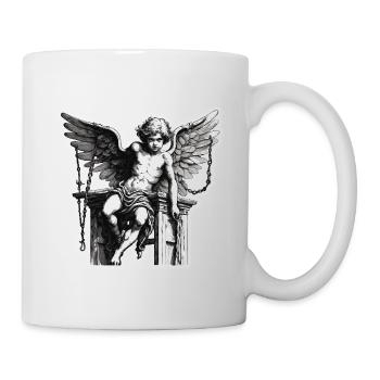 Cupidon / Amour / Flèche / Coeur / Saint Valentin - Mug blanc - blanc - Droite