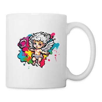 Cupid / Love / Arrow / Heart / Valentine's Day - Mug - white - Right