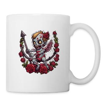 Cupidon / Amour / Flèche / Coeur / Saint Valentin - Mug blanc - blanc - Droite