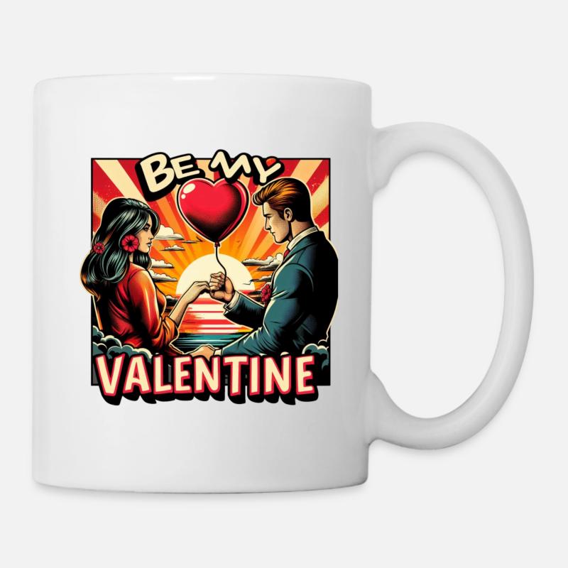Sois mon Valentin - Mug blanc - blanc