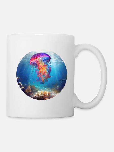 Meduse - enjoy the silence - Tasse - Weiß