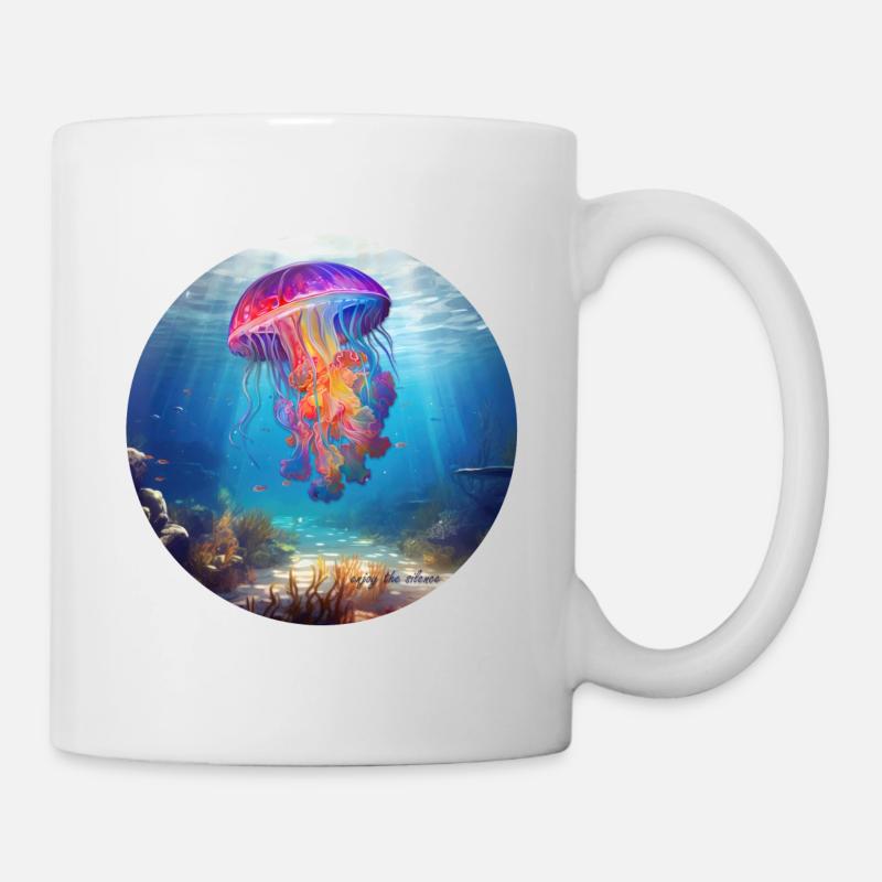 Meduse - enjoy the silence - Tasse - Weiß