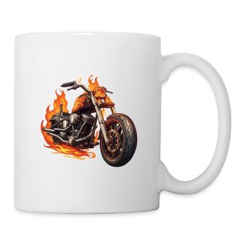 Motard / Motard / Motard / Deux-roues / Cross - Mug blanc - blanc - Droite