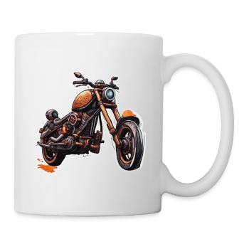 Motard / Motard / Motard / Deux-roues / Cross - Mug blanc - blanc - Droite