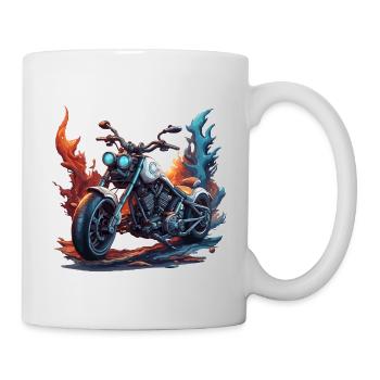 Motard / Motard / Motard / Deux-roues / Cross - Mug blanc - blanc - Droite