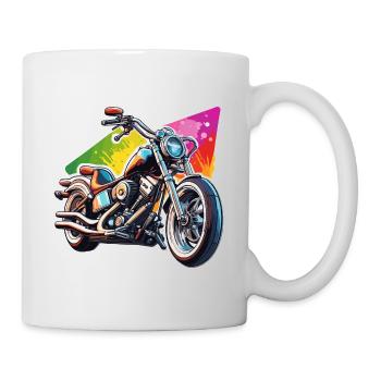Motard / Motard / Motard / Deux-roues / Cross - Mug blanc - blanc - Droite