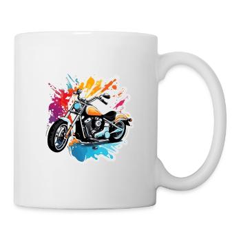 Motard / Motard / Motard / Deux-roues / Cross - Mug blanc - blanc - Droite