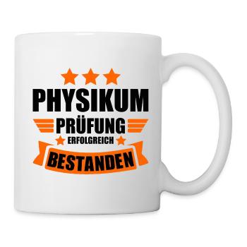Physikum Abschluss Prüfung bestanden geschafft - Tasse - Weiß - Rechts