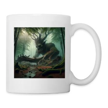 Troll in mysterious forest - Mug - white - Right
