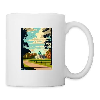 Greenwich Park Londres Vintage Voyage Affiche WPA - Mug blanc - blanc - Droite
