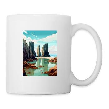 Isle Of Lewis Schottland Vintage Reiseposter WPA - Tasse - Weiß - Rechts