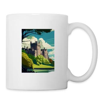 Arundel Castle England Vintage Travel Poster WPA - Mug - white - Right