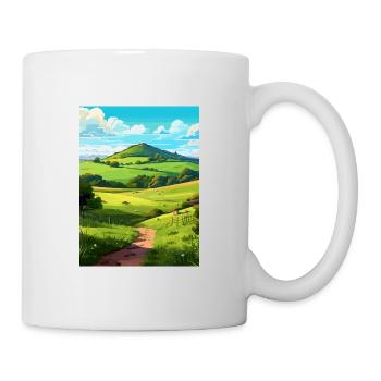 Duncryne Hill Stirling Vintage Travel Poster WPA - Mug - white - Right