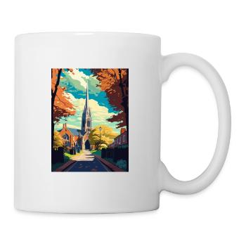 Chichester England Deko Vintage Reiseposter WPA - Tasse - Weiß - Rechts
