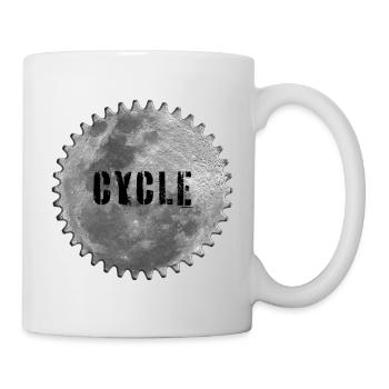 Mond-Radtour - Tasse - Weiß - Rechts