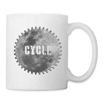 Mond-Radtour - Tasse - Weiß - Rechts