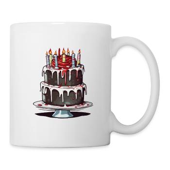 Birthday Cake / Cake / Happy Birthday / Cake - Mug - white - Right