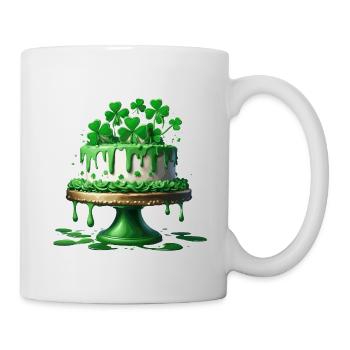 Geburtstagstorte / Kuchen / Happy Birthday / Torte - Tasse - Weiß - Rechts